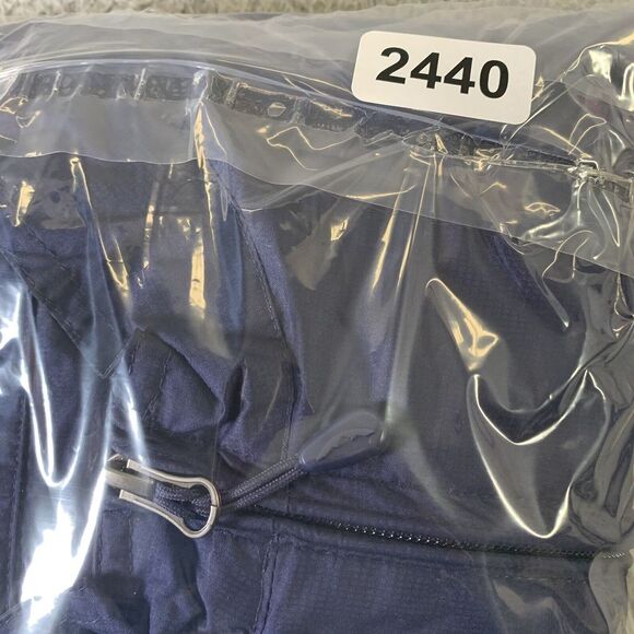 Sun Mountain Golf Jacket Mens Large [Fits Medium] Full Zip Windbreaker Navy Blue - Picture 8 of 8